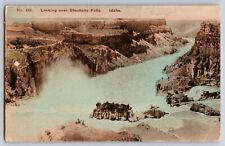 Looking Over Shoshone Falls, Twin Falls Idaho Pos./Linen Postcard B 22 picture