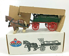 ERTL Die Cast Amoco Horses and Tank Wagon Bank 1990 Stock 9563 New picture