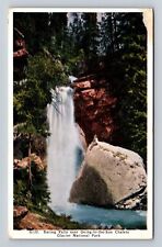 Glacier National Park, Baring Falls, Series #G132, Antique, Vintage Postcard picture