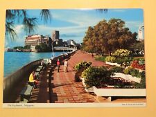 The Esplanade Singapore vintage postcard Elizabeth Walk  picture