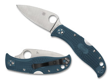 Spyderco Knives LeafJumper Lightweight C262PBLK390 Blue FRN K390 Pocket Knife picture