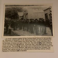 ANTIQUE WWI PHOTOGRAPH WITH CIVIL WAR SPANISH-AMERICAN WAR VETERANS PRESENT picture