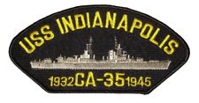 USS INDIANAPOLIS CA-35 PATCH USN NAVY SHIP HEAVY CRUISER PORTLAND CLASS INDY picture