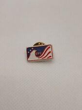 Vintage CFC Combined Federal Campaign Red, White, and Blue Pin picture