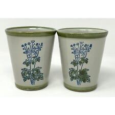 2 Louisville Stoneware Kentucky's Mint Julep Cups Tumbler Recipe Pottery picture