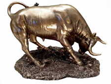 A bull attacking a symbol of a bank, stock exchange gift force for the boss 8.25 picture
