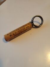 Antique Corkscrew With Wooden Case Advertising M & K Supply, Kansas City picture