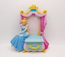 Vtg Disney Cinderella 3D Resin Keepsake Picture Frame Trinket Box Drawer 1990s picture