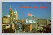 Postcard Oklahoma City Skyline Oklahoma OK, Vintage Chrome M20 picture