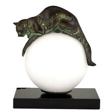 Art Deco style lamp with cat EQUILIBRE Gaillard. picture