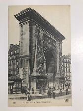 Vintage 1910 La Porte Saint Denis Paris France Divided Back Postcard picture