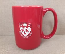 McGill University Mug, Red Mug, Incised Logo, No Chips Or Cracks picture