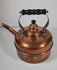 Vintage Simplex Patent 100% Copper Tea Kettle 400709-402190 Made in England 2lbs picture