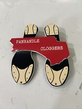 Vintage Panhandle Cloggers Badge Pin - Florida Dance 3” Plastic picture