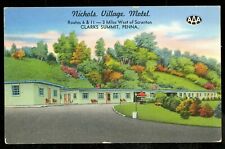 Vintage Postcard NICHOLS VILLAGE MOTEL CLARKS SUMMIT, PA Posted 1957 Clarks Smmt picture