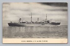Postcard Ship Navy USNS General JH McRae TAP149 USN Military Water View 056 picture