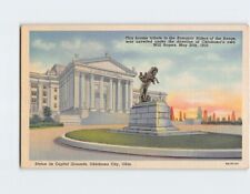 Postcard Statue on Capitol Grounds Oklahoma City Oklahoma USA North America picture
