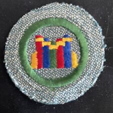 RARE VINTAGE 1947 ONLY INTERMEDIATE GIRL SCOUT  READER BADGE-SG WHITE THREAD picture