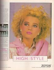 1987 Zotos Hair Haircare Mousse Sexy Blonde 80s Hairstyle Vintage Print Ad 1980s picture