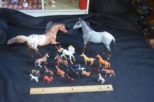 Lot of 19 Toy Horses Big & Small Bryers 1 Schleich picture