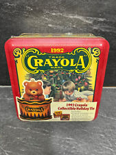 Vintage Limited edition 1992 Crayola Crayon Collectible Holiday Tin Box unopened picture