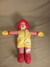 Ronald McDonald Plush Doll Toy Vinyl Plastic Face 15