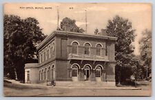 Vintage Postcard Post Office Belfast Maine picture