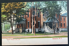 Postcard Waterloo NY - Court House and Jail picture