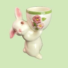 Vintage 1981 Avon Ceramic Bunny Rabbit Candle holder picture