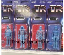 2023 Disney Parks Super7 ReAction Figures Tron Set Of 4 Flynn Sark Yori Warrior picture
