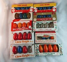VTG Lot Of 8 Packs C7 1/2, C7 Christmas Light Bulbs Replacements Multi Color picture