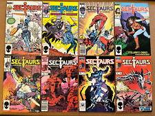 1985 Marvel SECTAURS  #1-8 complete set series toy early Mark Texeira picture