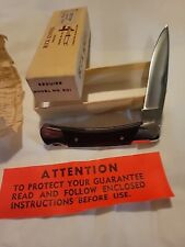 Vintage BUCK 501 USA Lockback Pocket Knife Pre Date Code Micarta Grips  picture