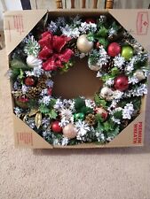 Handmade christmas ornament wreath WITH LIGHT/ Christmas wreath /  picture