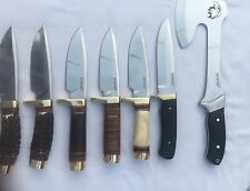 Lot of D2 steel hunting knife with hatchets picture