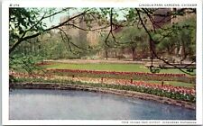 c1930s Postcard Chicago Illinois Lincoln Park Gardens Lake Shore Drive picture