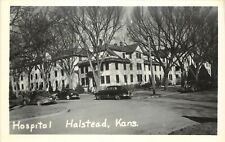 RPPC Postcard; Halstead KS Agnes Hertzler Memorial Hospital, Harvey County picture