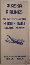 Alaska Airlines DC-4 Starliner Schedules Timetables 1948 B3-114 picture