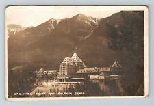 RPPC-Banff AB Alberto Canada, CPR Hotel, Sulphur Range RPPC Vintage Postcard picture