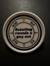Scouting Rounds A Guy Out - Neckerchief Slide Vintage1960's - Plastic BSA picture