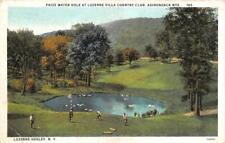 LUZERNE-HADLEY, NY New York  LUZERNE VILLA COUNTRY CLUB~Golfers  1929 Postcard picture