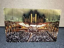 Interior Of Mormon Tabernacle During Annual June Session Postcard ￼ picture
