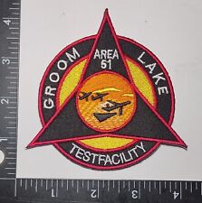 GROOM LAKE AREA 51 Dreamland Test Facility UFO SKUNK WORKS Quality Patch Iron On picture