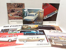 Lot of 10 1950s 1960s Ford  Original Sales Brochures picture