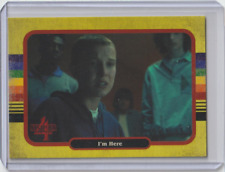 2023 Zerocool Stranger Things Season 4 #99 I'm Here Yellow Parallel ELEVEN picture