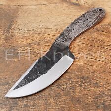 8 INCH CUSTOM FORGED 1095 CARBON STEEL HUNTING SKINNING BLANK BLADE KNIFE   227 picture