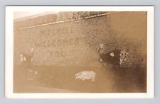 Postcard RPPC Mitchell Welcomes You Sign South Dakota c1949 Corn Palace Mural picture