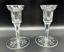 PAIR OF WATERFORD CRYSTAL CARINA EILEEN CANDLESTICKS 5 1/2