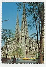 Vintage Postcard NYC  ST. PATRICKS CATHEDRAL CHURCH CHROME 4X6 UNPOSTED 1964 picture