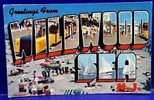 Greetings From Wildwood By The Sea New Jersey NJ Vintage Postcard Posted 1963 picture
